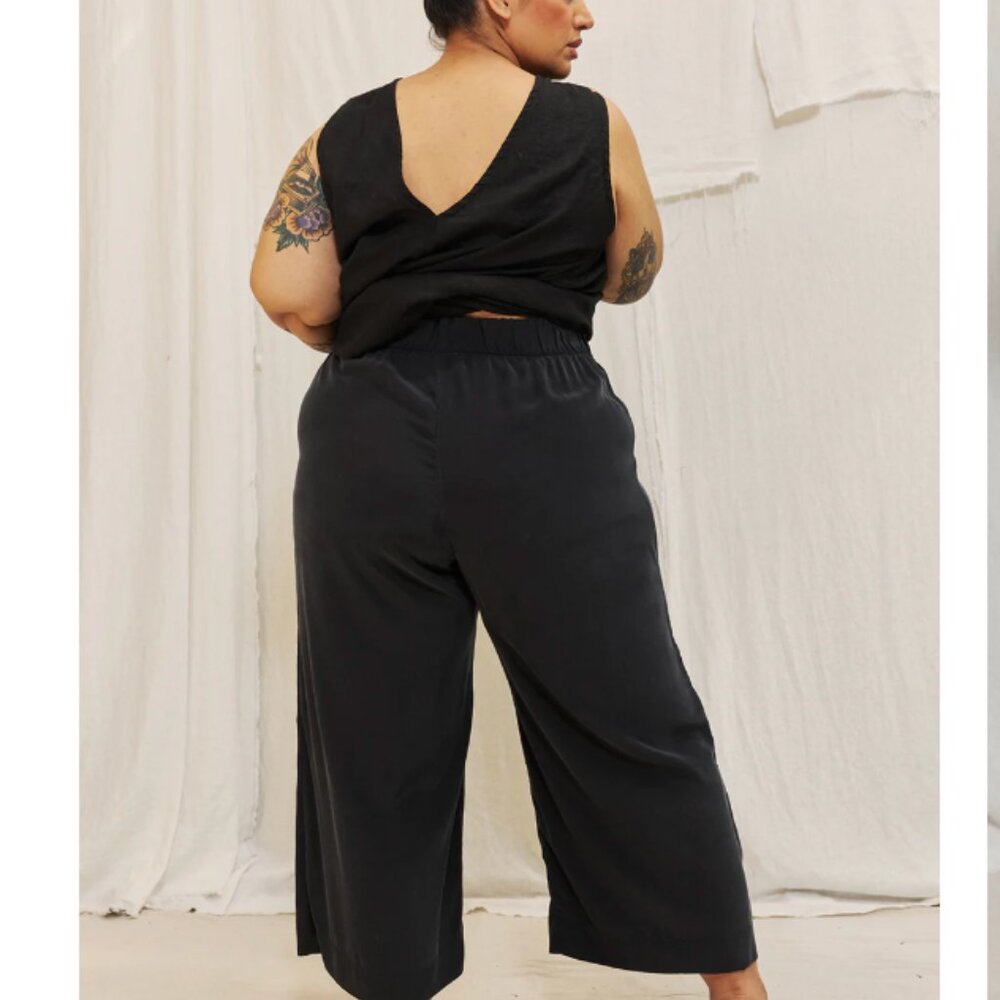 Elizabeth Suzann Black Silk Florence pants Medium